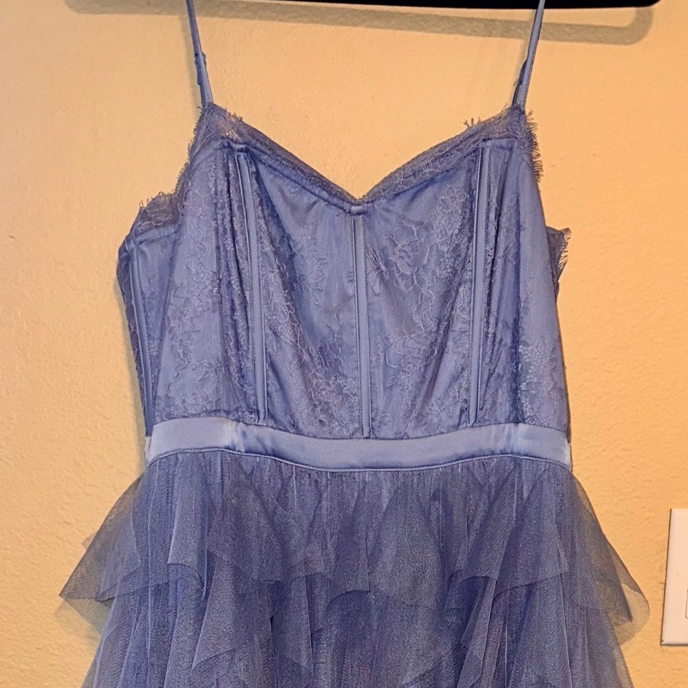 Chelsea28 Blue Hydrangea Prom/Wedding/Formal Dress Size M